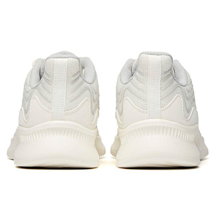 Anta Comfortable Trendy Shock Absorbing Non-Slip Durable Low-Top Running Shoes Women sneaker White Gray 122115577-2