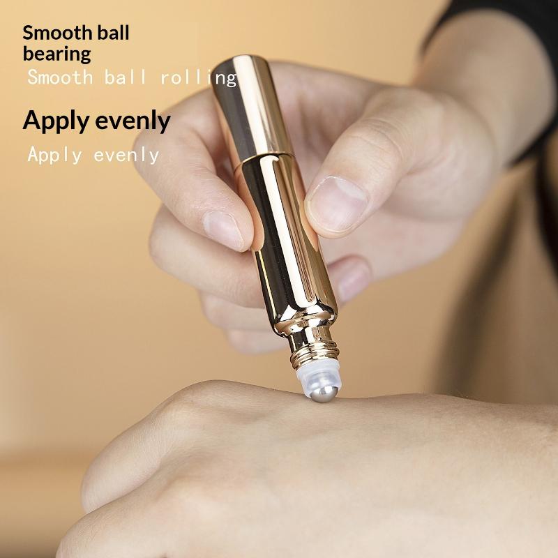 1Pcs Dual Head Perfume Refillable Bottle Essential Oil Roller Ball Glass Spray Bottle Atomizer Empty Bottle For Fragrance Travel