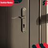 Door Handle Long Plate For Cylinder Insert Classic Patina 72