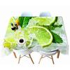 Corn And Lemon Pattern Tablecloth Dustproof Thicken Cotton Rectangular Round Table Cloth For Wedding Picnic Party