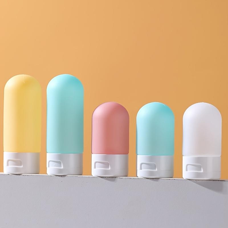 4pcs Travel Separate Bottle Candy Color Hose Squeeze Shampoo Shower Gel Portable Empty Bottle Cosmetics Lotion Storage Bottle