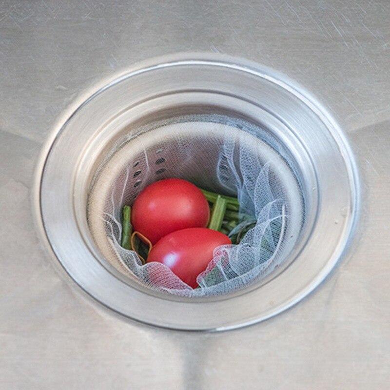 30/100pcs Sink Filter Mesh Kitchen Trash Bag Prevent The Sink From Clogging Filter Bag For Bathroom Strainer Rubbish Bag