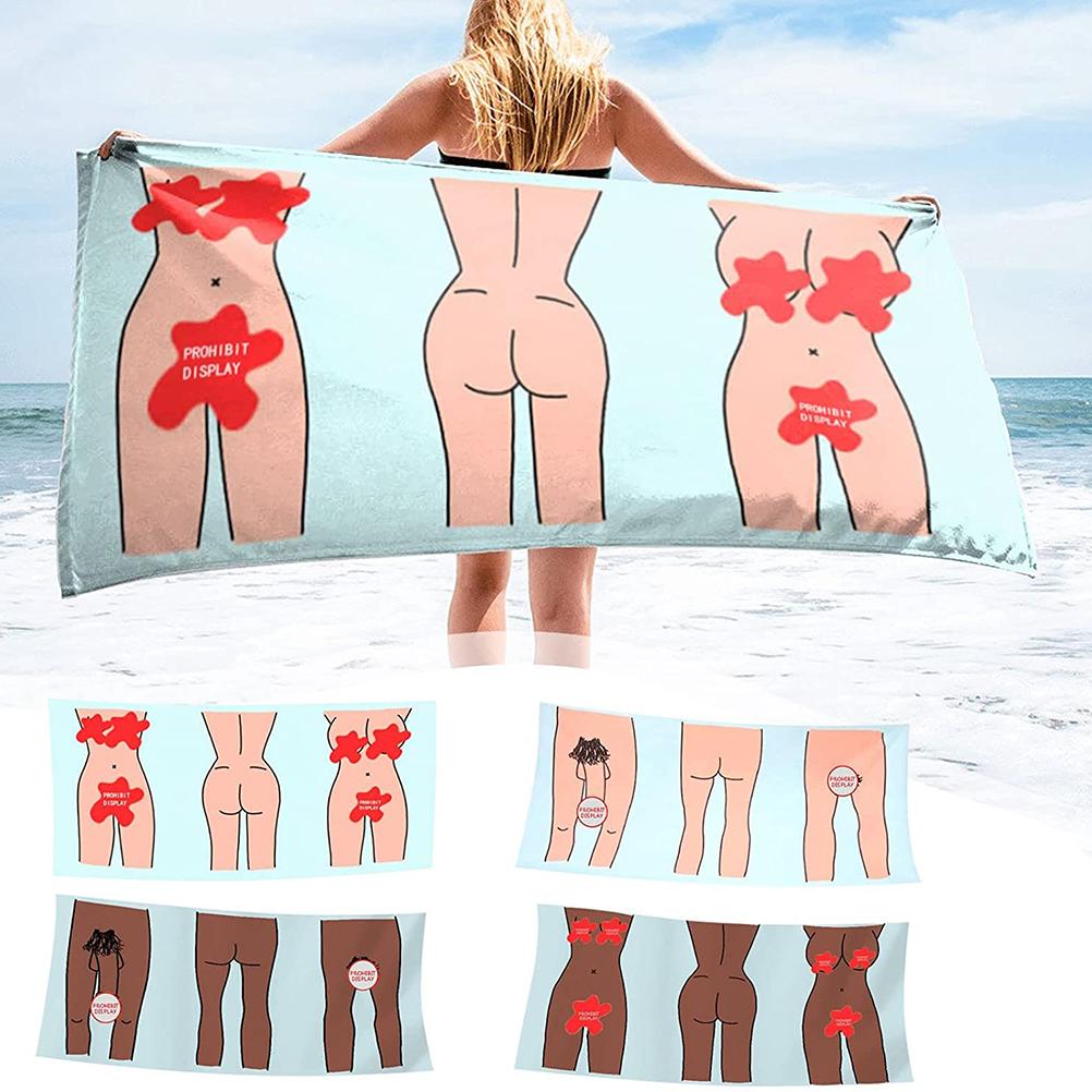 Beach Towel Absorbent Soft Microfiber Beach Towel Quick Dry Sexy Bath Towel for Bathroom Pool Camp
