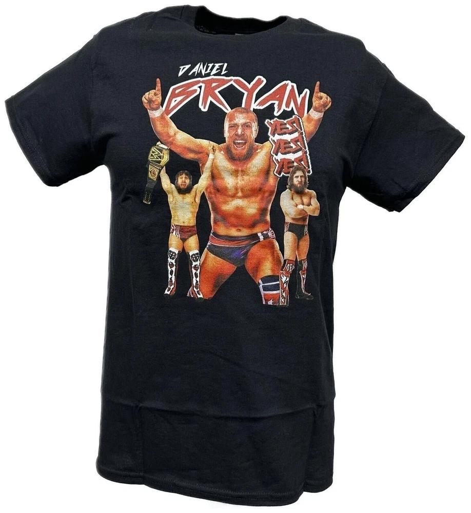Daniel Bryan Yes Three Pose Unisexs Black Tshirt M