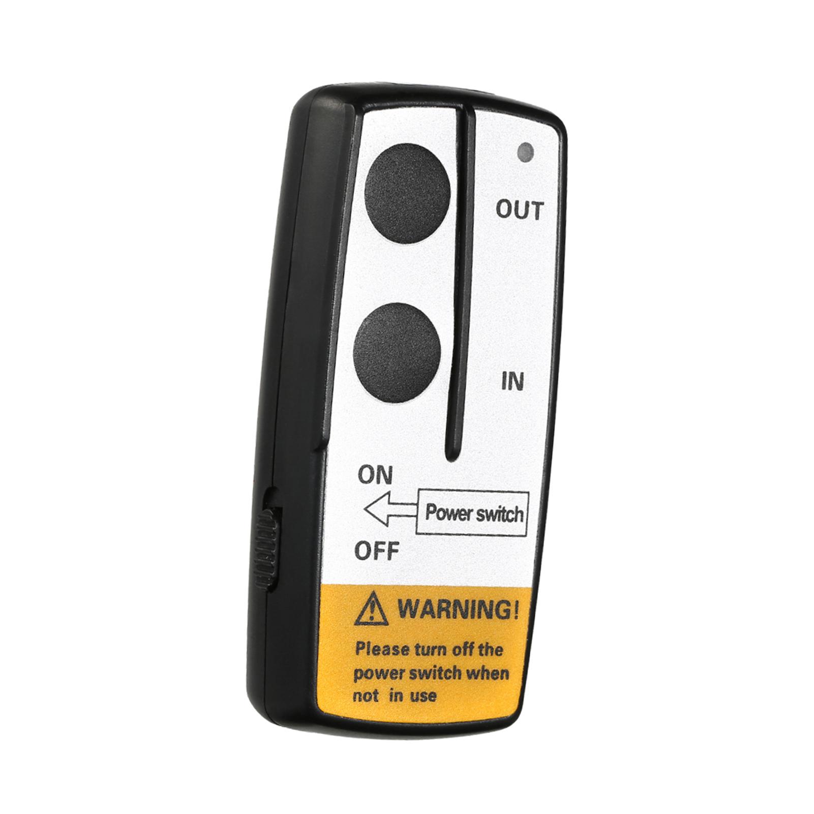 

Wireless Winch Remote Control 12VCelsius15A Temperature Resistant Front Panel Mount 50 Feet Range ATV Truck