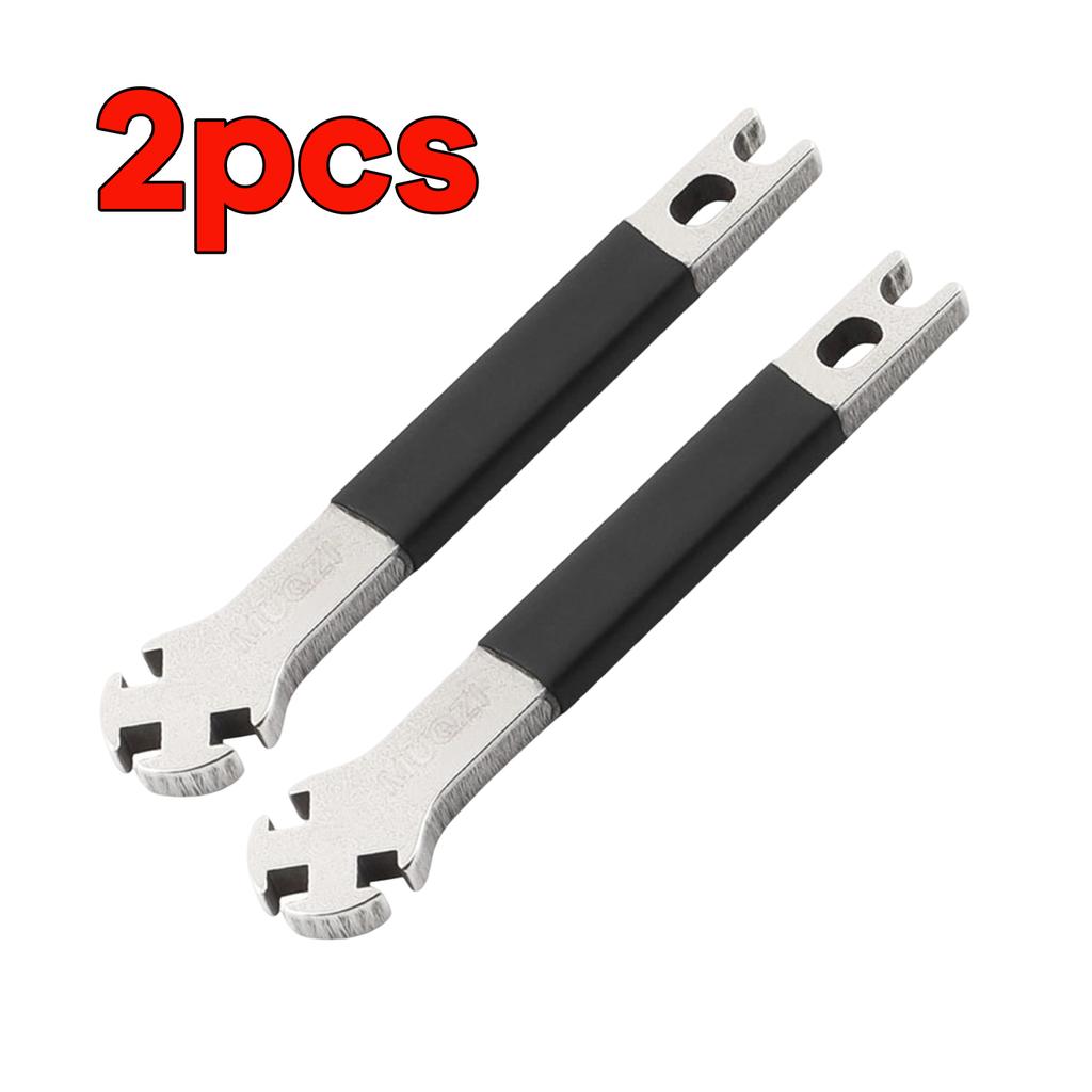1/2pcsMulti-function Spoke Wrench with Silicone Sleeve Wheel Tension Adjustment Repair Tool Stainless Steel Bicycle Spoke Wrench