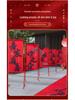 Outdoor Wedding Ceremony Arch & Welcome Sign Decor with Carpet & Column Arrangement