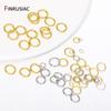 Wholesale 14K/18K Gold Plated Brass Open Jump Rings Split Rings Connector Rings For DIY Fashion Jewelry Making Findings