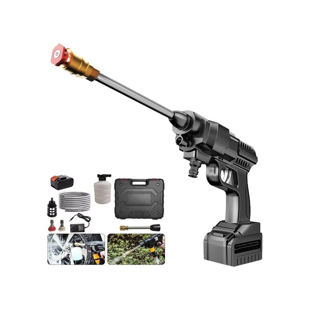 

48V Cordless Portable Washer Electric High Pressure Cleaner Machine 200W 30Bar Lithium Handheld Car Cleaning Device With Foam Generator Nozzle Water