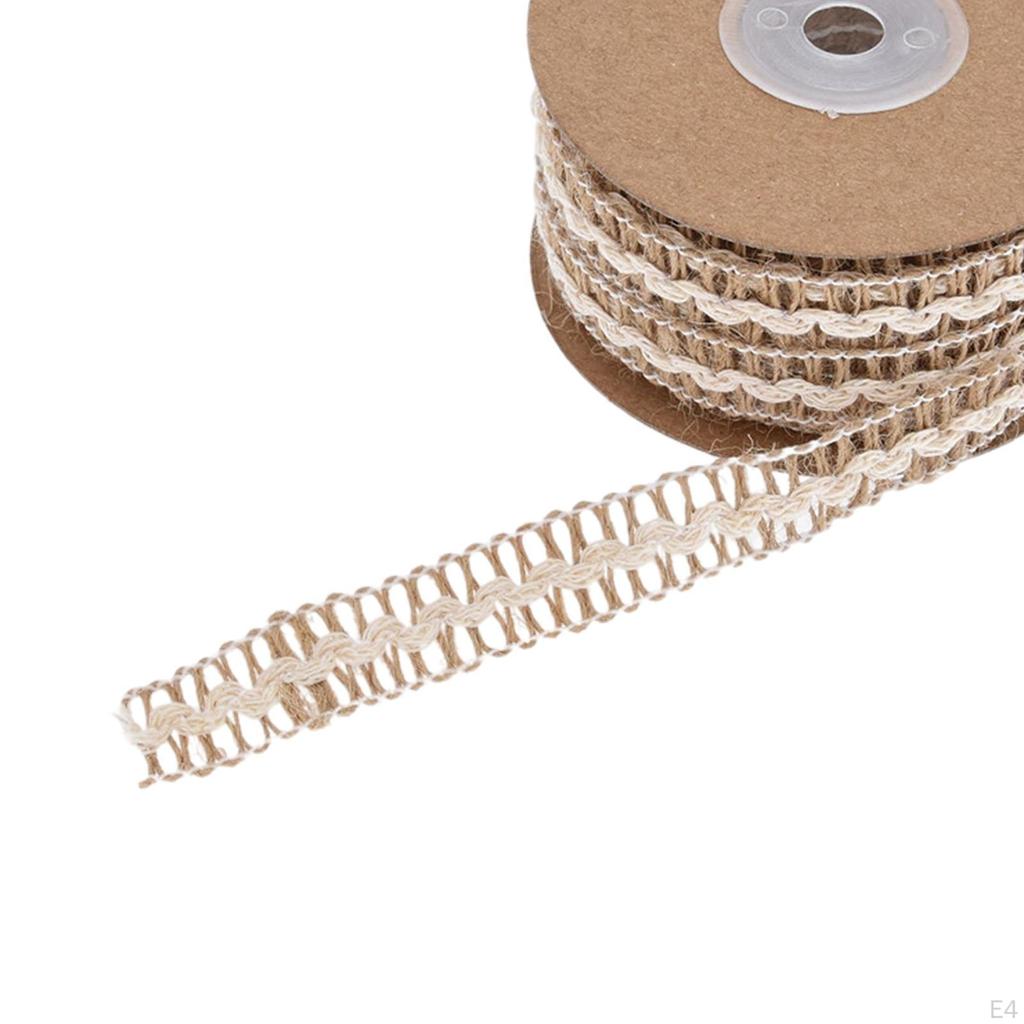 Jute Burlap Craft Ribbon Hessian Rope for Gift Wrapping