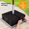 KG0045 900D Oxford Cloth Square Detachable Patio Umbrella Base Weight Bag