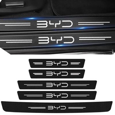 Carbon Fiber Car Door Sill Threshold Strips Anti Scratch Stickers for BYD Sealion 7 Seal  6 Song Tang Yuan Qin Pro Dolphin Atto3