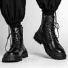 Martin Boots Men's 2025 Spring New British Versatile Non-slip Wear-resistant Tooling Shoes Black Casual Breathable Short Boots