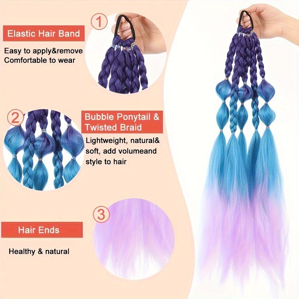 Lantern Braid Twist Braid Bulk Ponytail Extension Braided Ponytails Bubble Jumbo Braid  Party