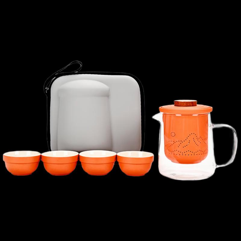 Portable Ceramic Travel Tea Set