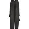 Originals Denim Cargo Women Black Loose Fit Cotton Multi Pocket Casual Streetwear Pants KC5825