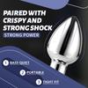 Vibrating Remote Heart-Shaped App Control Man and Woman Metal Anal Plug Adult Luminous Electric Anal Dildo Couple Intimate Toys