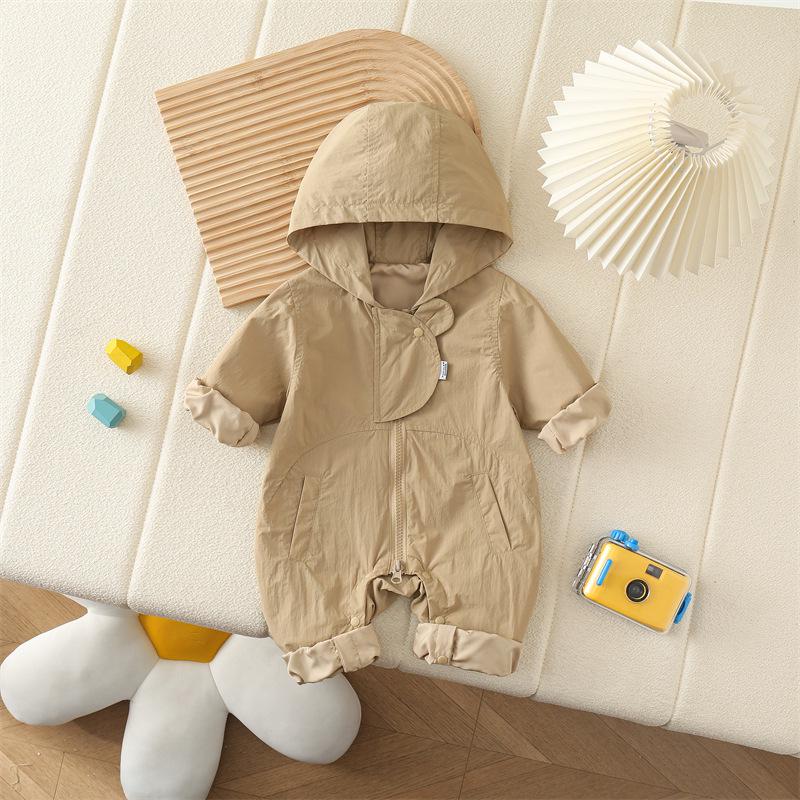 Autumn Fashion Korean-Style Infant Romper - Unisex, Super Cute Full Moon Outerwear