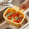 Press-Typed Kitchen Sink Strainer with Hanging Basket for Vegetable Washing and Anti-Clogging