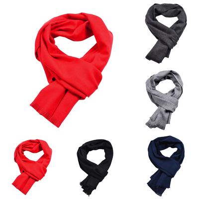 New Fashion Men's Winter Warm Solid ColorCashmere Long Soft Neck Scarf