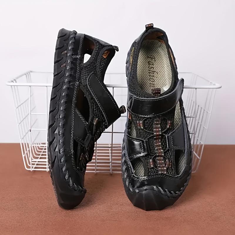 Men's Hand-stitched Casual Sandals, Outdoor Non-slip Walking Shoes