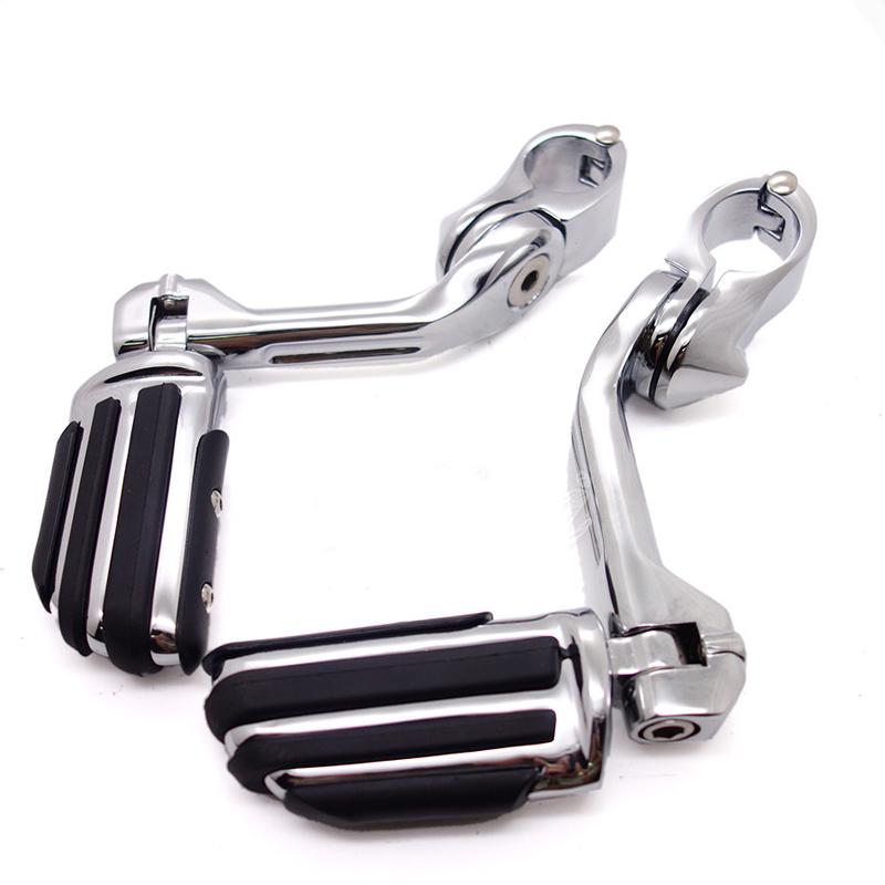 Motorcycle Foot peg Footrest Footpegs Floorboard Highway For Harley Iron XL 883 1200 Custom Dyna Softail Road