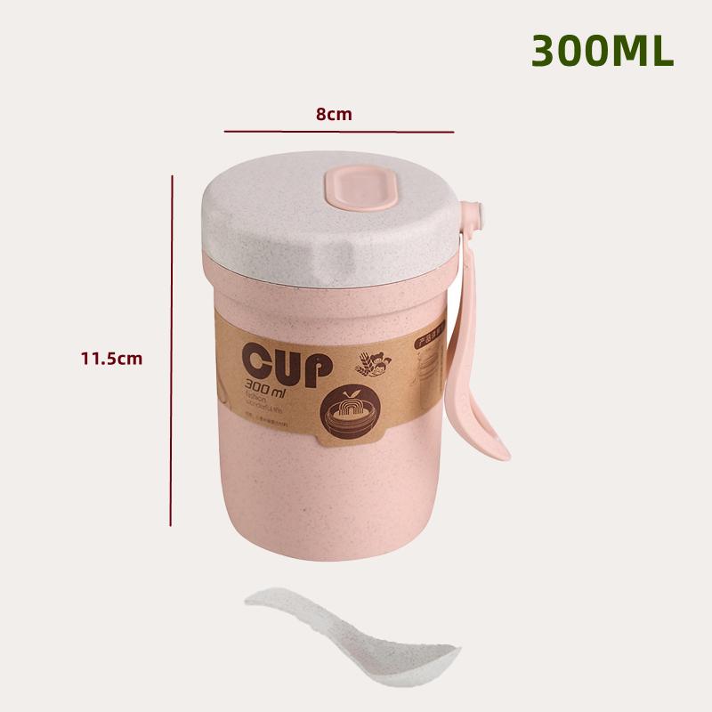 Wheat Straw Lunch Box Healthy BPA Free Bento Boxes Microwave Dinnerware Food Storage Container Soup Cup Lunch Box for Kids