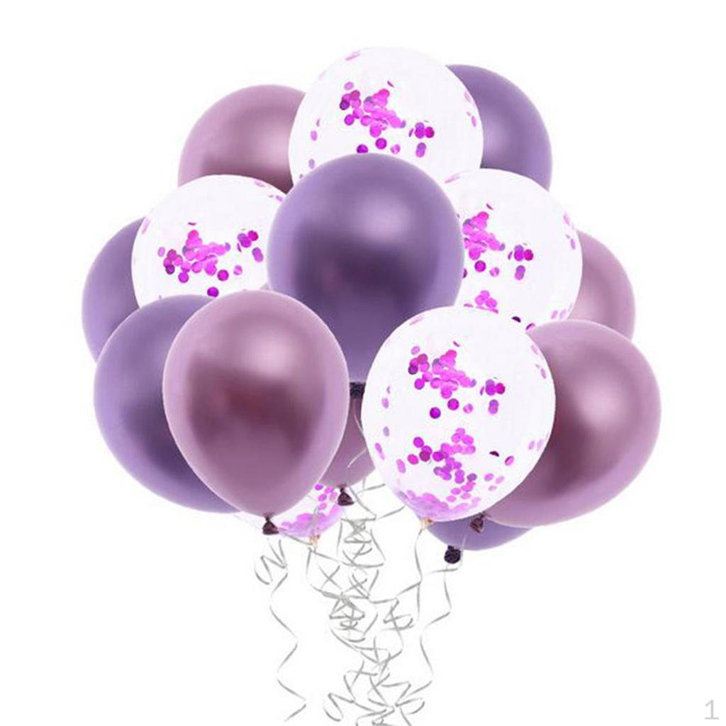 15 Pieces 12 Inch Confetti Balloon