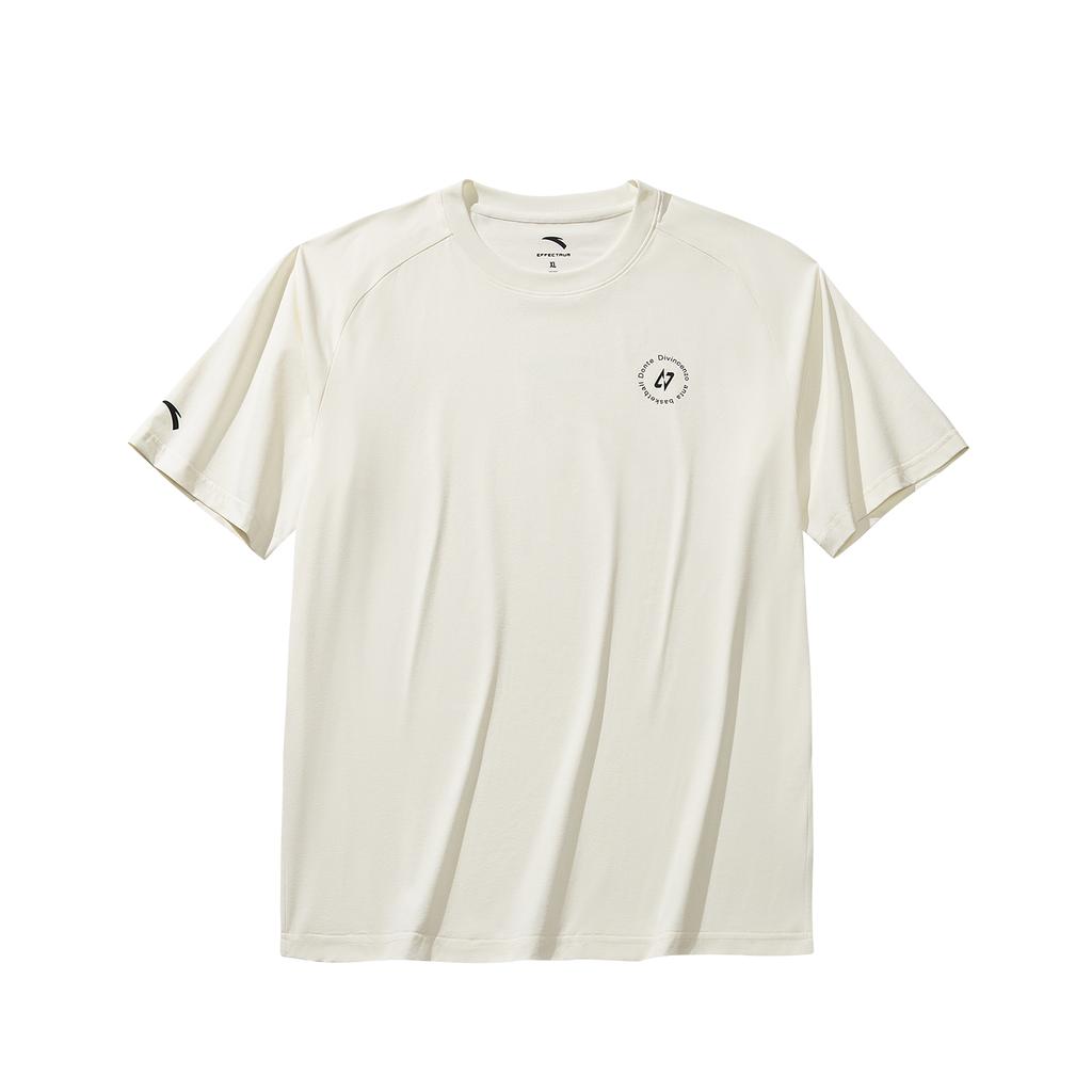 Anta Basketball Short Sleeve Knitted T-Shirt Summer 2026 Men tops Vanilla-White 952621102-1