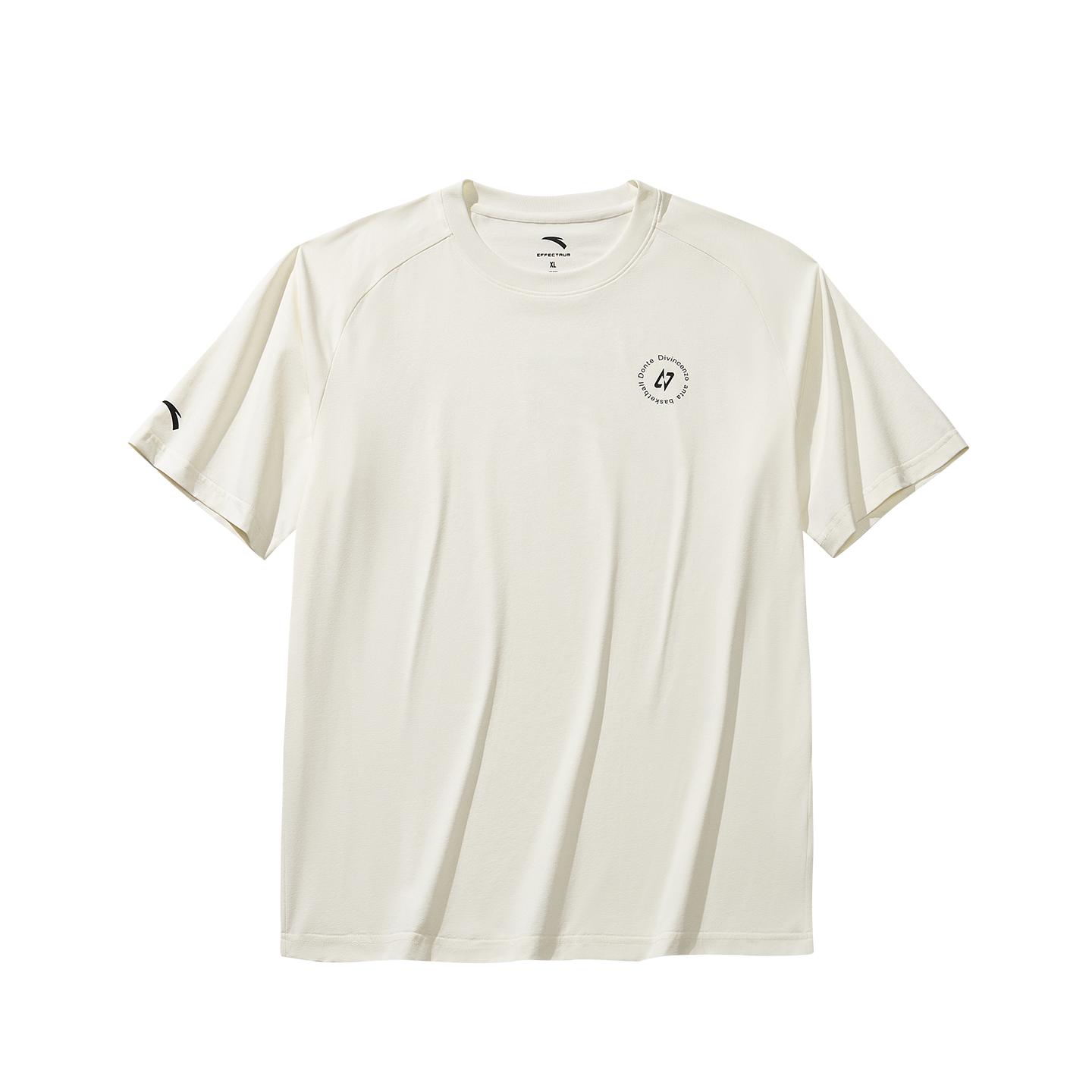 Anta Basketball Short Sleeve Knitted T-Shirt Summer 2026 Men tops Vanilla-White 952621102-1 S