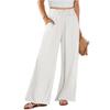 Women Cotton Linen Loose Straight Casual Long Pants For Ladies