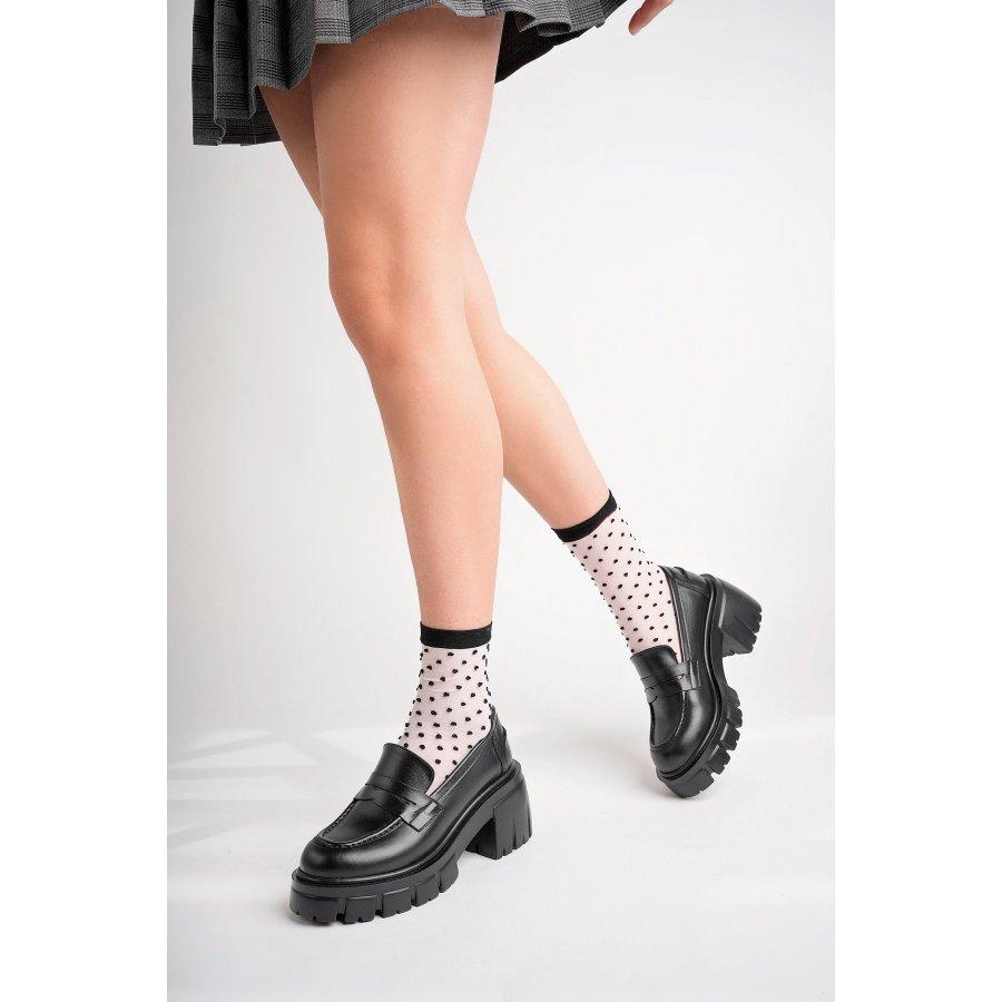 

Женская повседневная обувь из натуральной кожи на платформе, лоферы