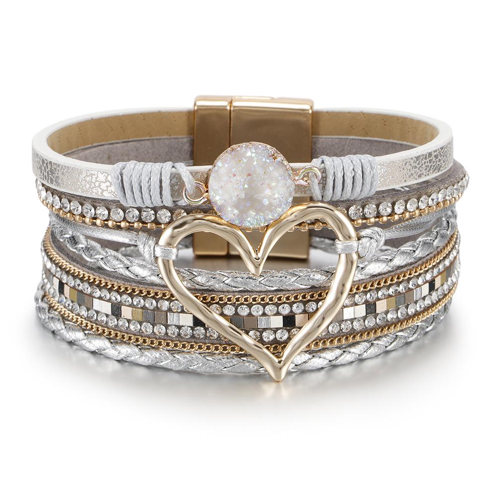 Bohemian Braided Rope Love Bracelet - Student Jewelry, Niche European & American Style