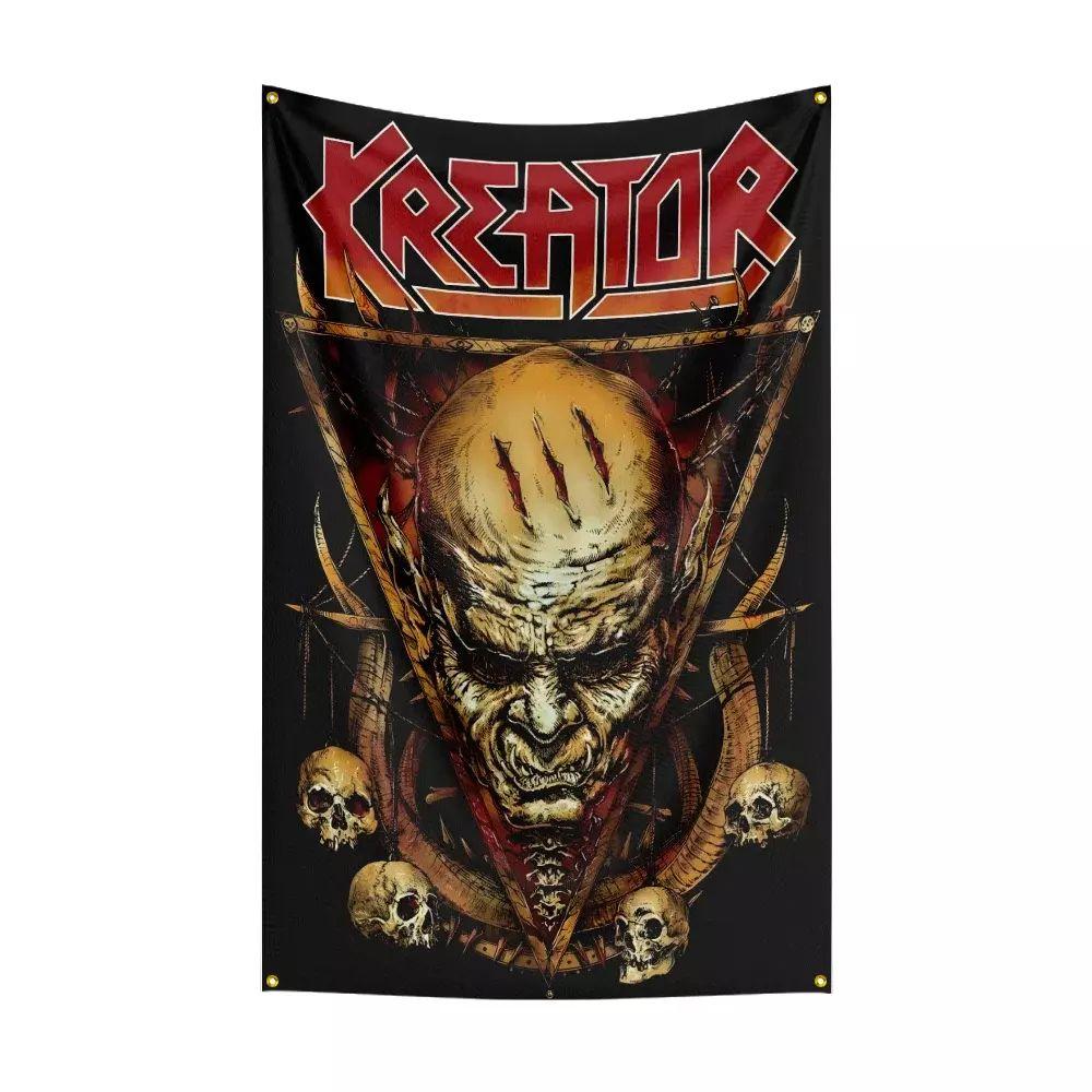 Tapestry by heavy metal band Kreator/Tyrant 75x100 чёрный