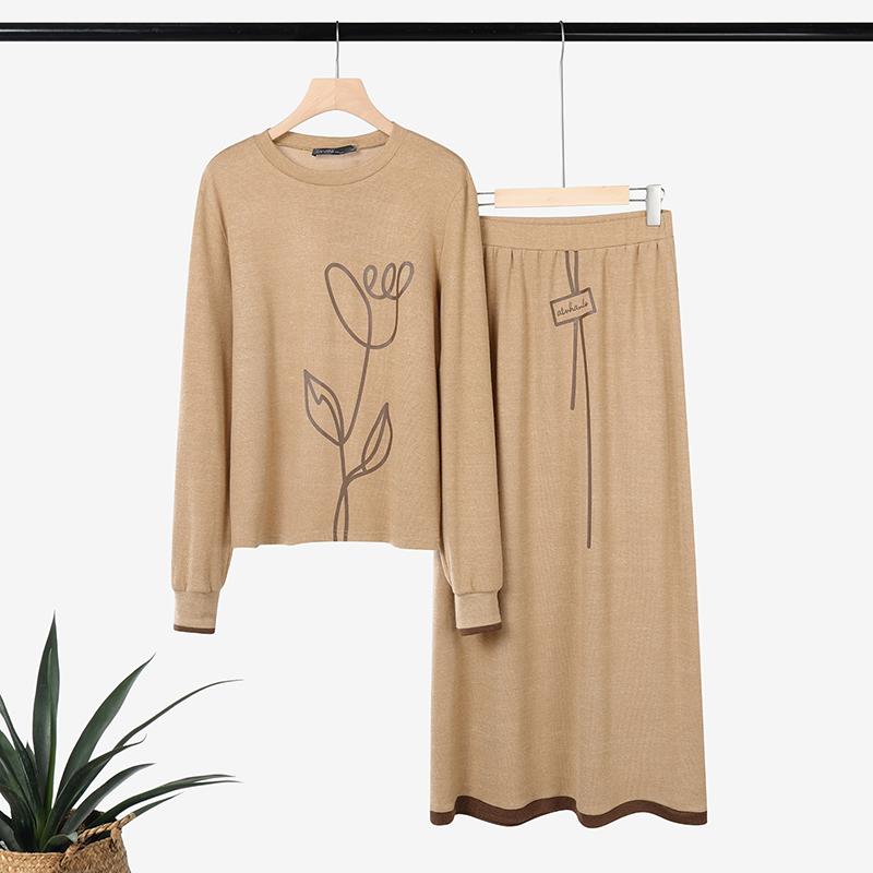 ZANZEA Bluzka z długim rękawem i spodnie damskie, casualowe dwuczęściowe zestawy garniturowe