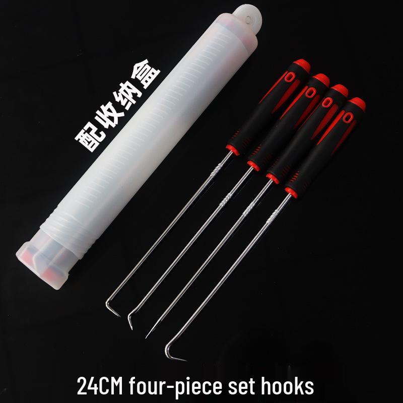 4-Piece Oil Seal Hook and Puller Tool Set for Automotive Repair