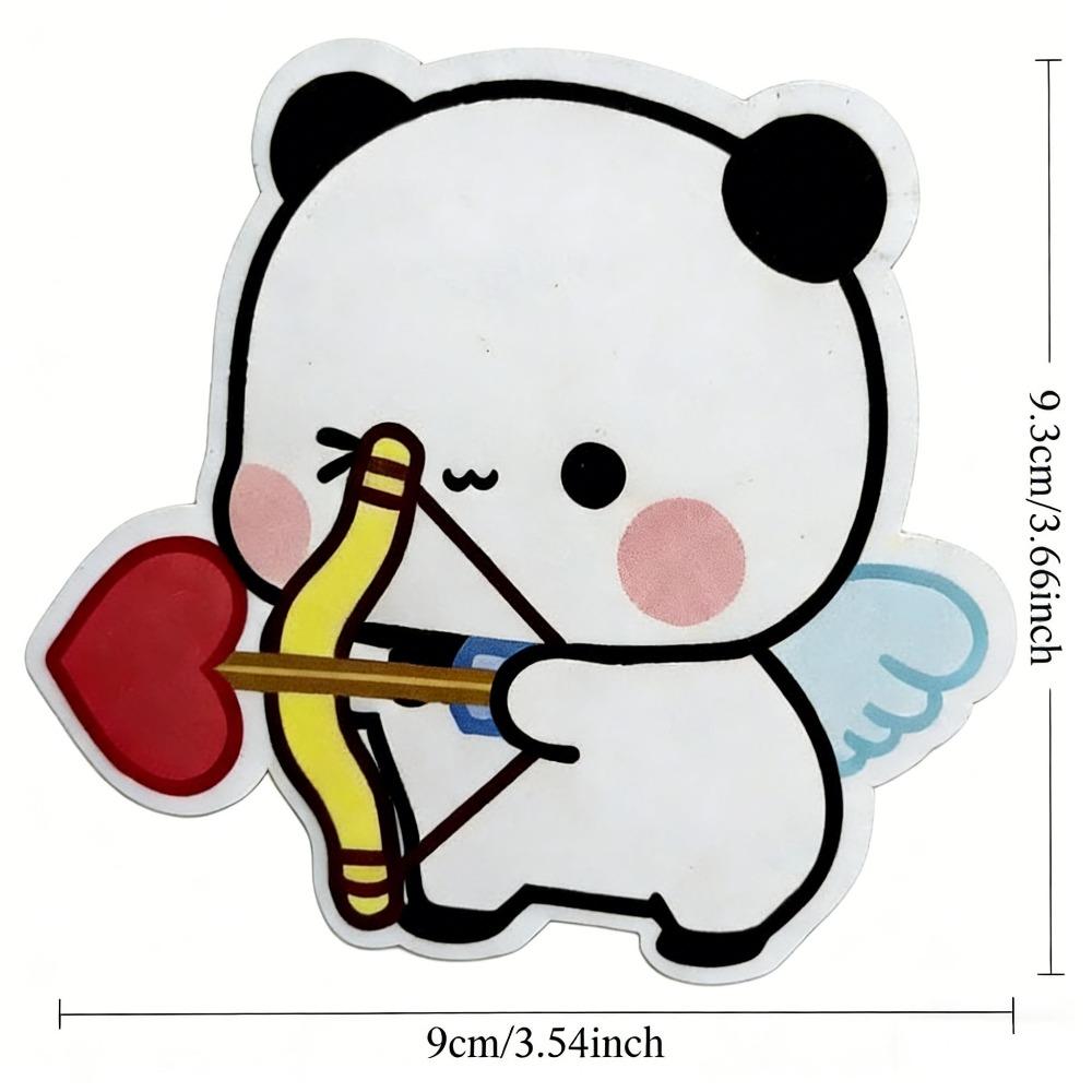 Kawaii Bubu and Dudu Fridge Magnets Cute Anime Panda Bear Yier Home Decor Sticker for Refrigerators Accessories
