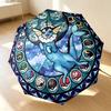 Pokemon Glass 8 Ribs 3Fold Black Glue Uv Protection Umbrella Sun Protection Rainproof Compact Folding Umbrella For Travel Daily Use C923302