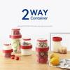 300/480/670/870/1070ML Oatmeal Nut Yogurt Salad Cup Food Storage Box Seal Container Set 2-layer Crisper Cup Sauce Cup Lunch Box