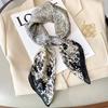 Small Square Scarf Silk Scarf Women's 71x71 Korean Versatile Decoration with Suit Shirt Professional Scarf Neck Protection Thin Scarf