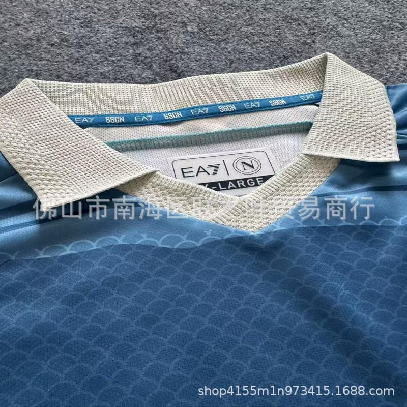 Camiseta de Fútbol Edición Nápoles para Hombre Manga Corta Luca Ku 11 Enzo 22 Fibra de Bambú Ropa Deportiva
