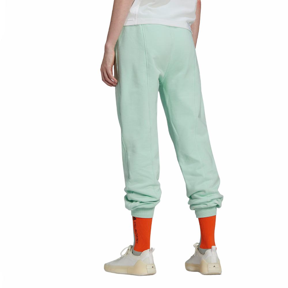 Adidas Stella McCartney Pants Solid Color High Waist Knitted Sports Pants Women Bottoms Frosted-Green HG1329