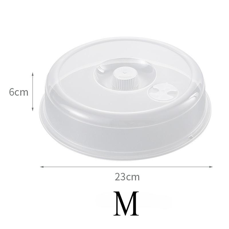 Large Microwave Splatter Cover Lid with Steam Vent Fresh Keeping Kitchen Stackable Sealing Disk Cover Universal Plate Bowl Cover