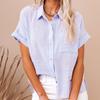 Summer Cotton Linen Shirt Women Short Sleeves Tops Womens Elegant Blouses Short Sleeve Summer Shirts For Wo… More