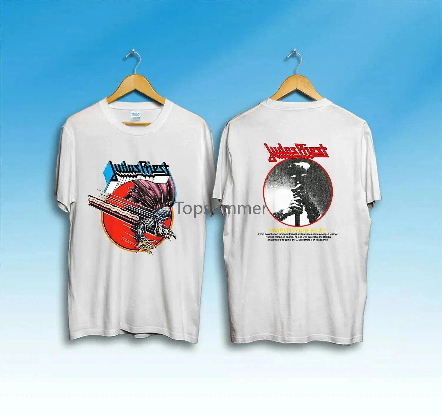 Vintage Judas Priest 1982 Music T-Shirt Mens Womens Tees Top Unisex Gift For Fans 3XL