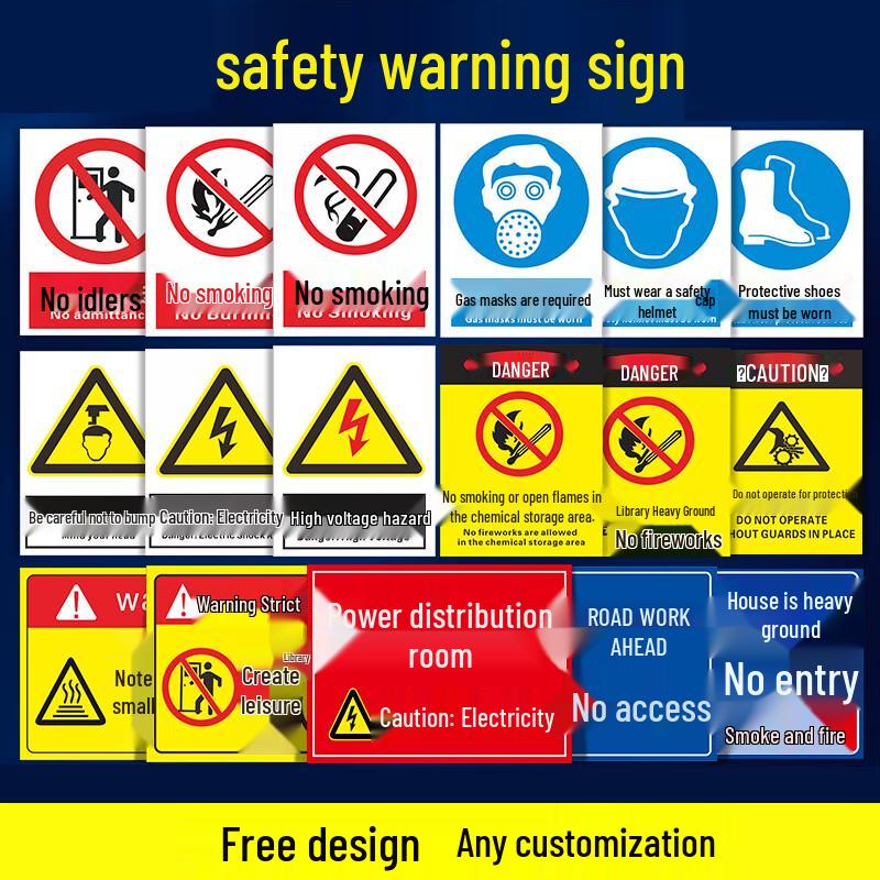 PVC Aluminum Safety Warning Sign