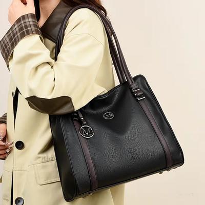 Weiches PU-Leder Tägliches Pendeln Luxus Handtaschen Damentaschen Designer Schultertasche Damen Große Kapazität Henkeltaschen Tragetasche