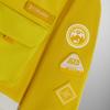 Kith X Columbia Collaboration SS24 Color Block Outdoor Hooded Long Sleeve Work Jacket With Multiple Pockets Unisex Jacket White Yellow 2103971-704