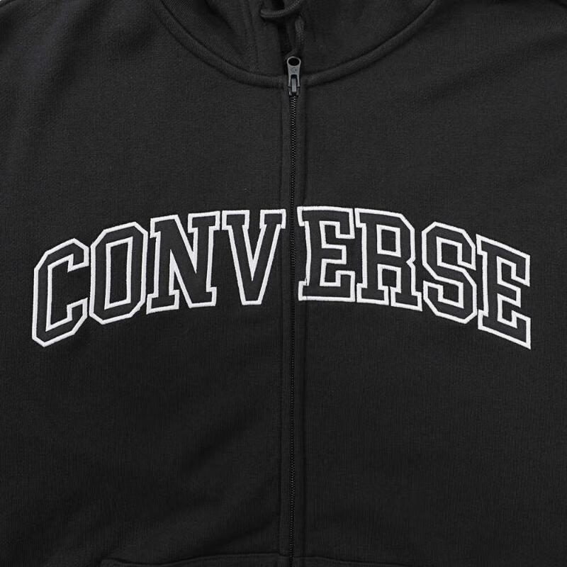 New Converse Jackets Men's Black 10027083-A02