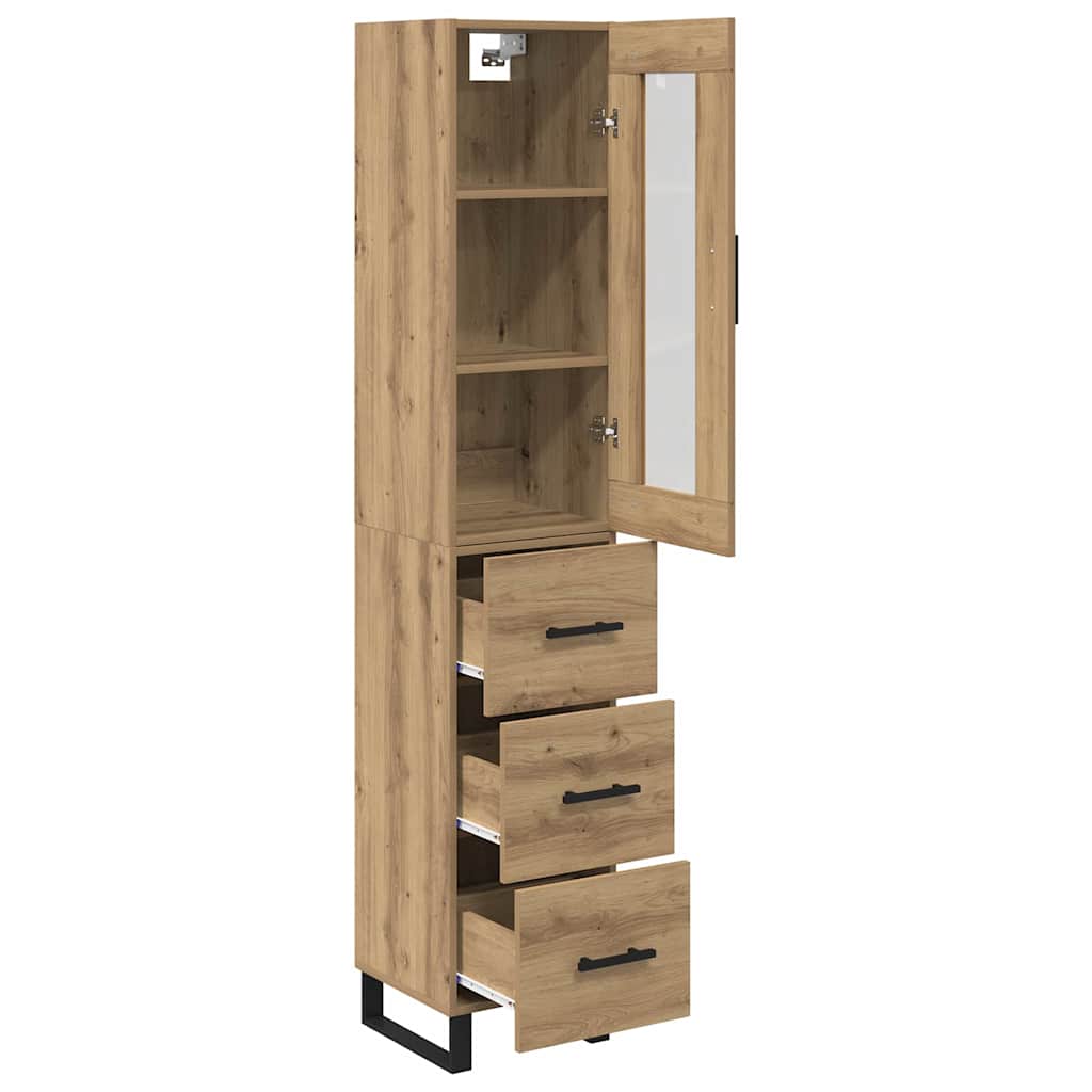 Highboard Artisan Oak 34.5 x 34 x 180 cm Particleboard